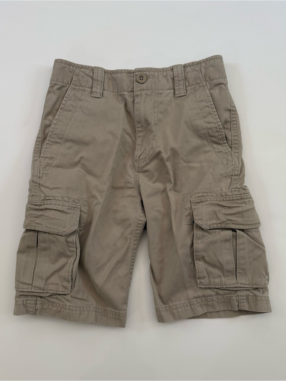 First Wave Cargo Shorts Boys Size 10 Khaki Utility Skater Streetwear Hiking Y2K